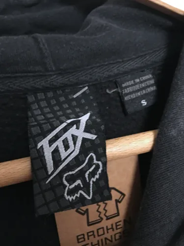 Fox Vintage bluza hoodie nadruk logo Y2K