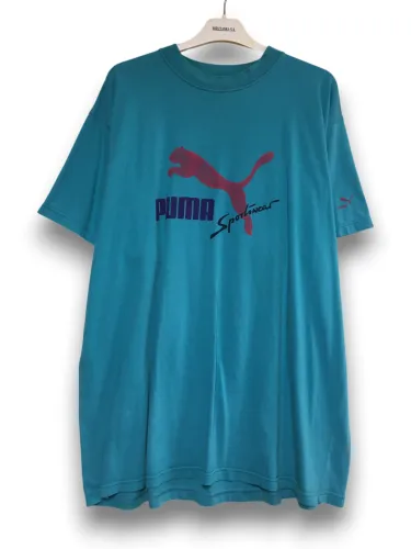 Puma Vintage T-shirt logo nadruk 80s / 90s