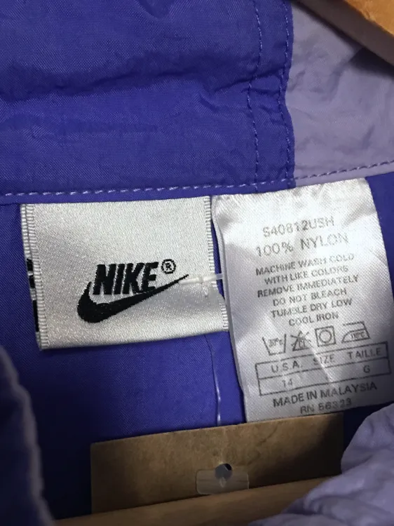 Nike vintage kurtka wiatrówka we wzory szelest ortalion 90s