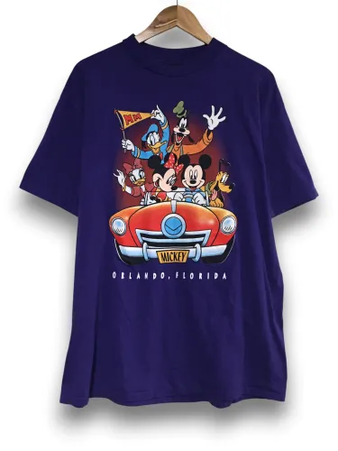 Vintage Disney T-shirt nadruk Orlando 90s