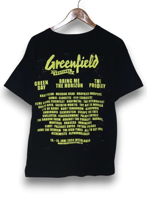 T-shirt Greenfield Festival 2024 nadruk smok