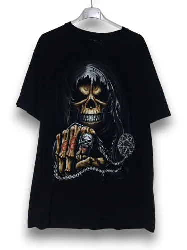 Vintage T-shirt szkieletor badass y2k / 90s