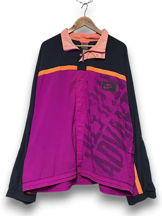 Nike vintage kurtka wiatrówka we wzory szelest ortalion 90s