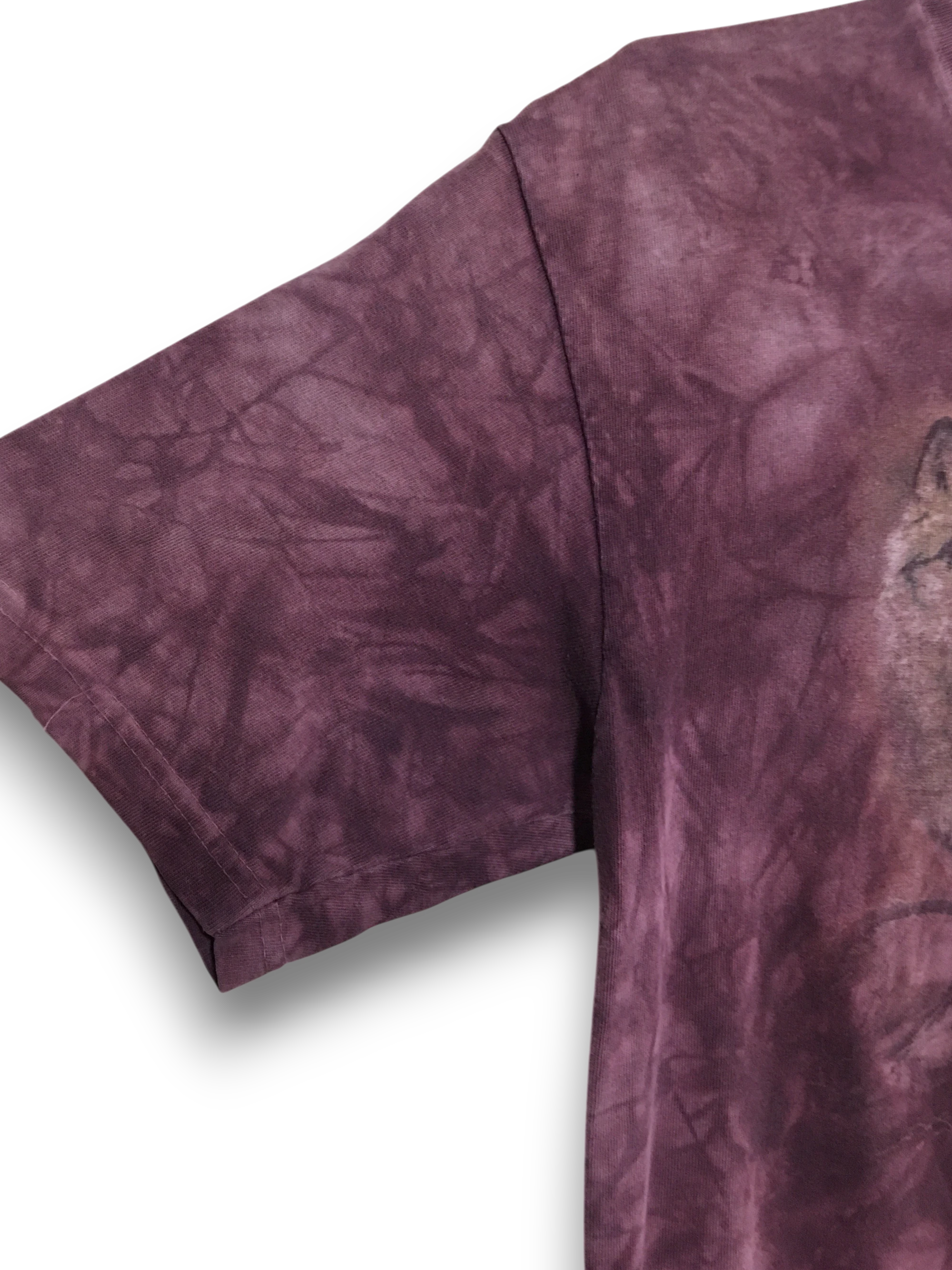 Vintage The Mountain T-shirt we wzory tie dye wilki 90s / y2k