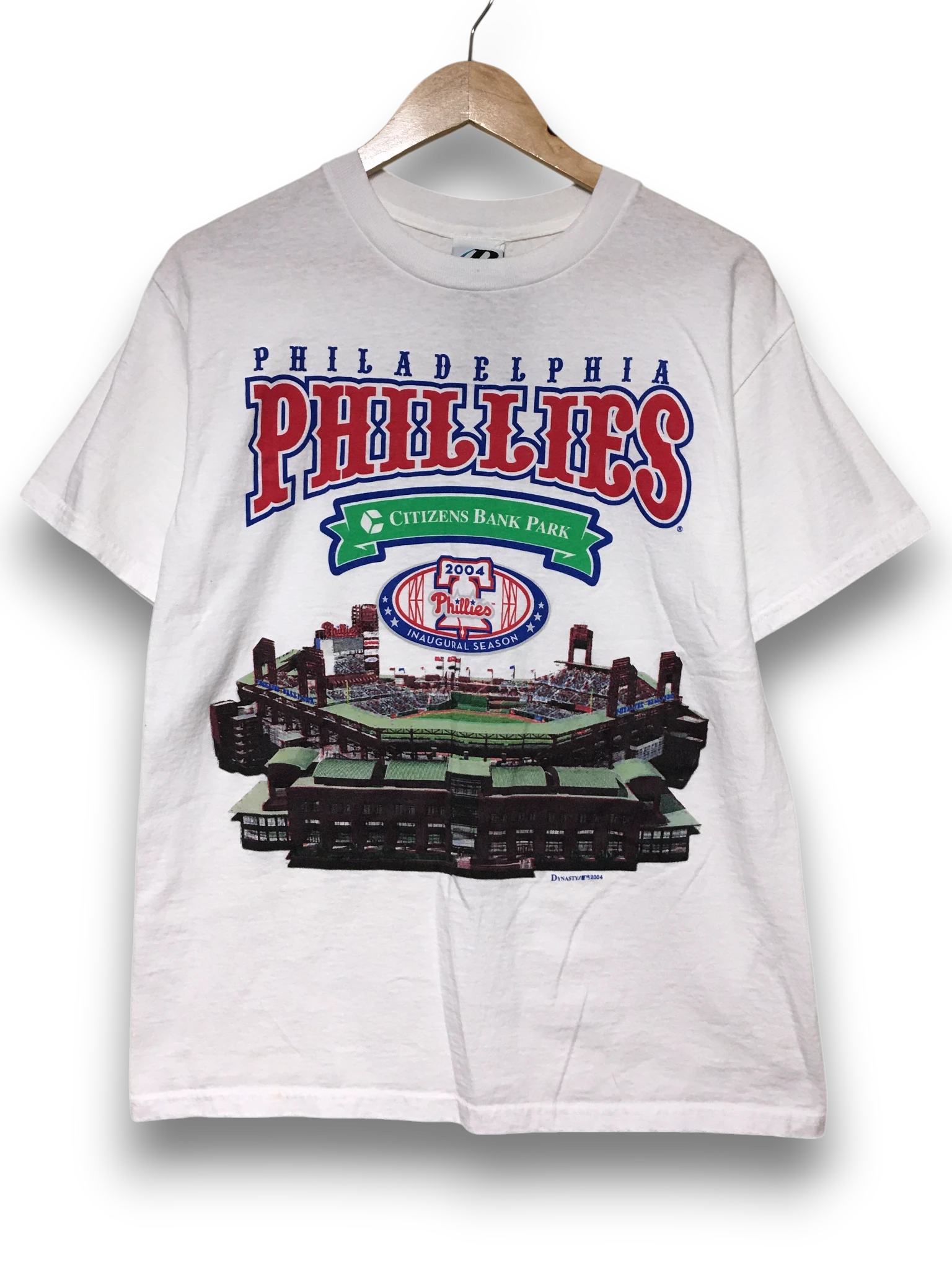 Philadelphia Phillies Vintage T-shirt nadruk y2k / 2004 deadstock
