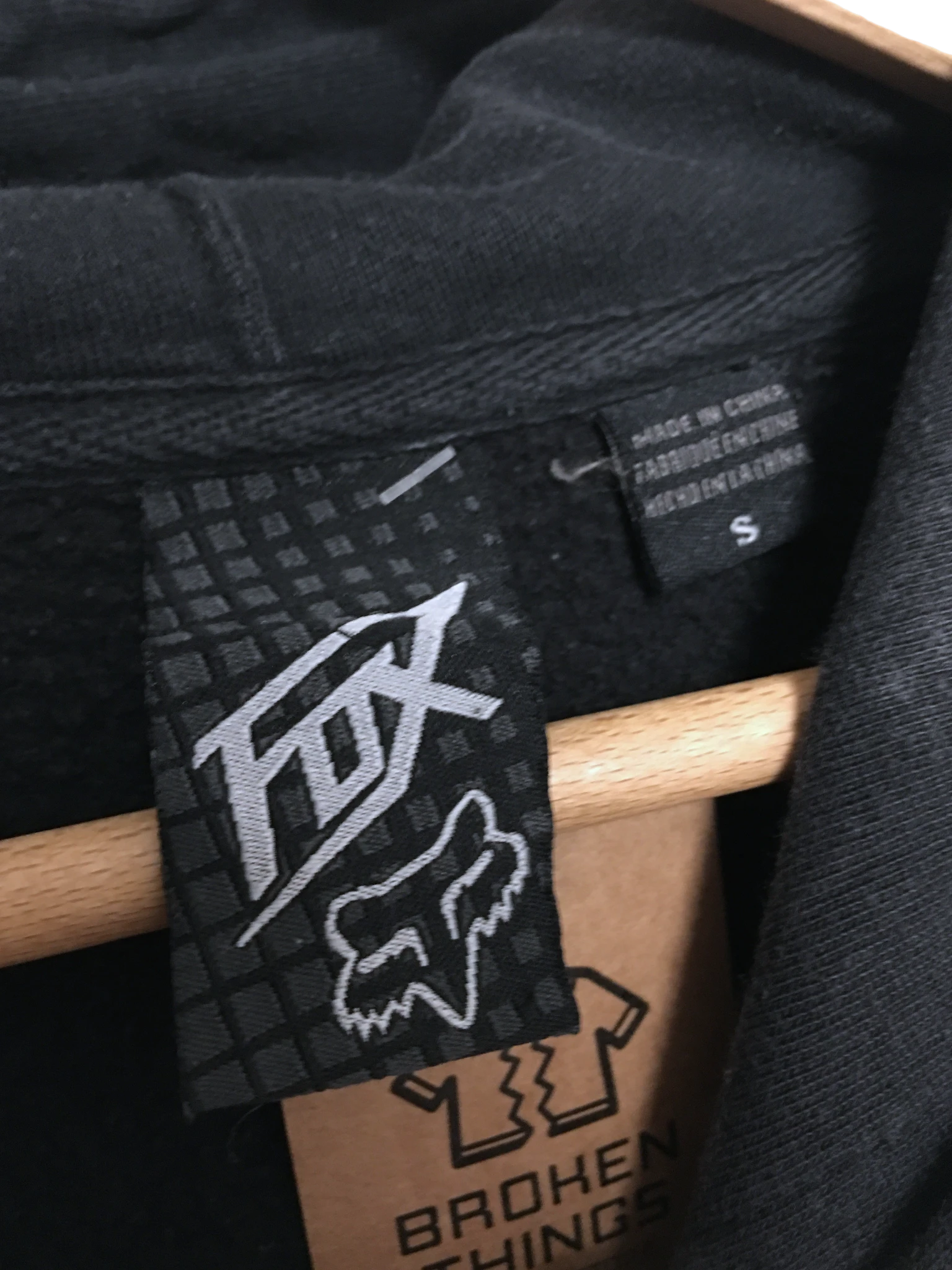 Fox Vintage bluza hoodie nadruk logo Y2K