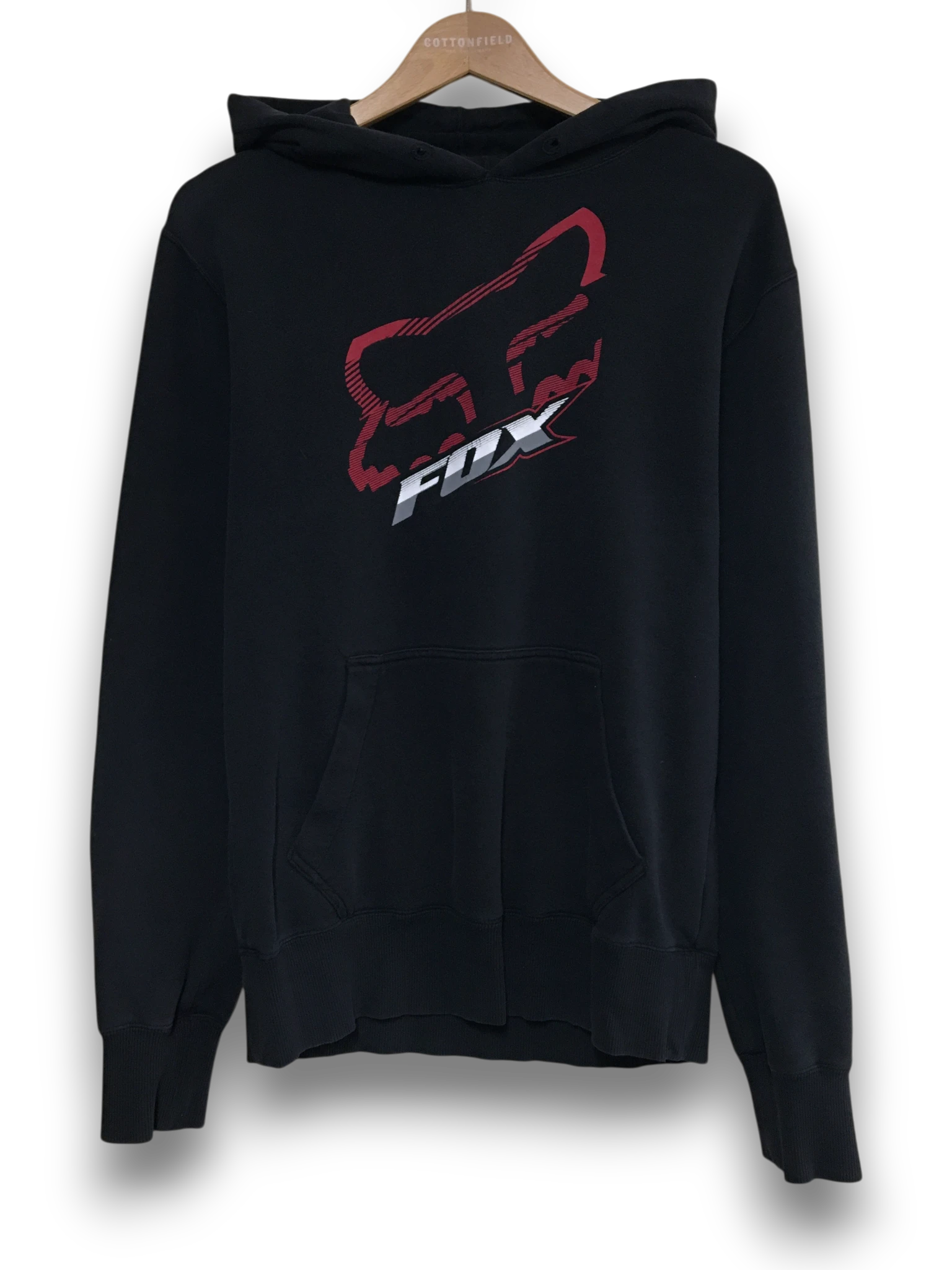 Fox Vintage bluza hoodie nadruk logo Y2K
