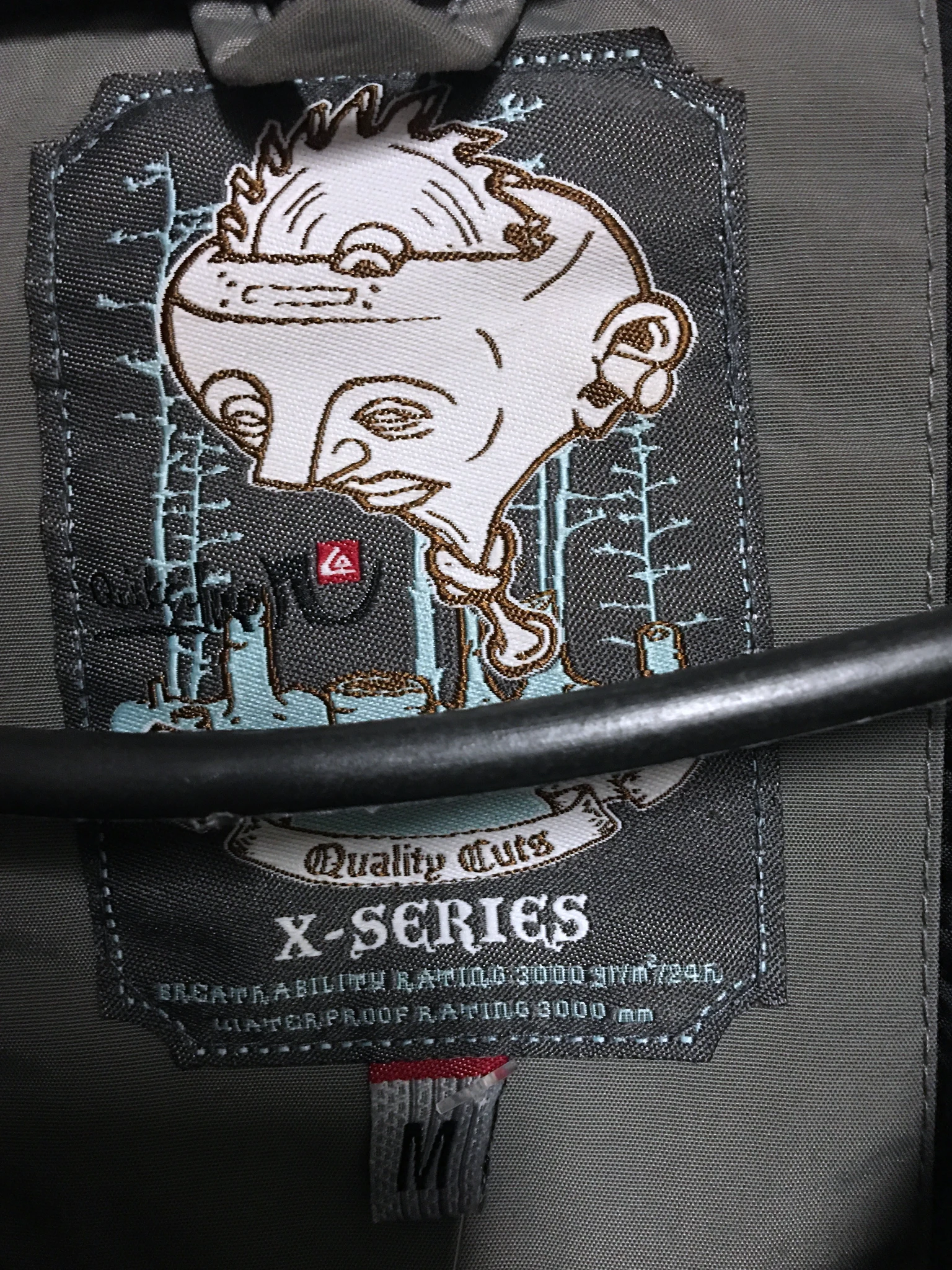Quicksilver Vintage kurtka ocieplana we wzory Y2K