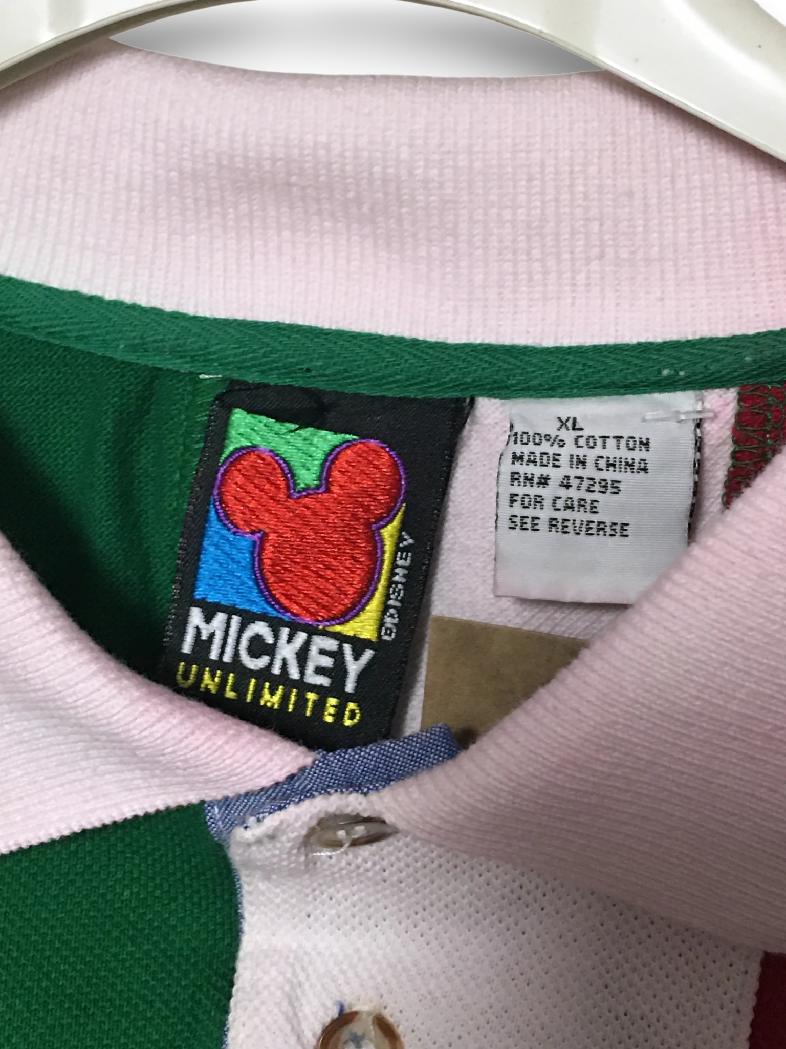 Disney Vintage T-shirt polo haft 90s